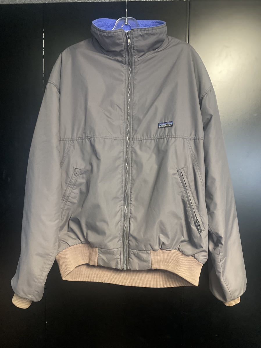 80'S当時物 patagonia ナイロンフリースジャケット ヴィンテージ パタゴニア サイズL USA製　三角タグ