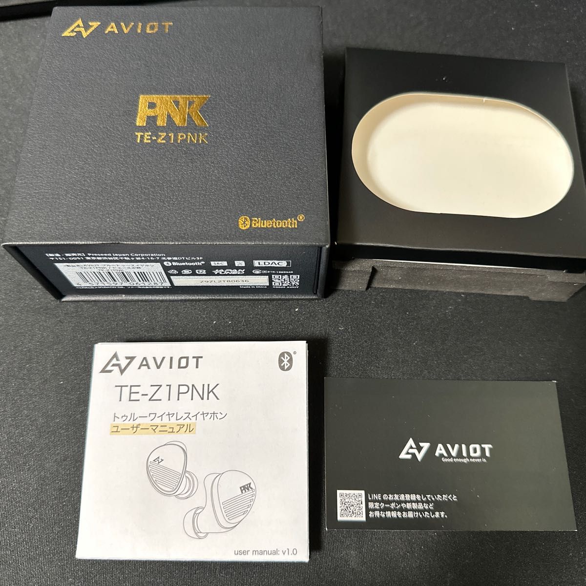 AVIOT Bluetoothイヤホン TE-Z1PNK ピエール中野コラボモデル ピアホン6