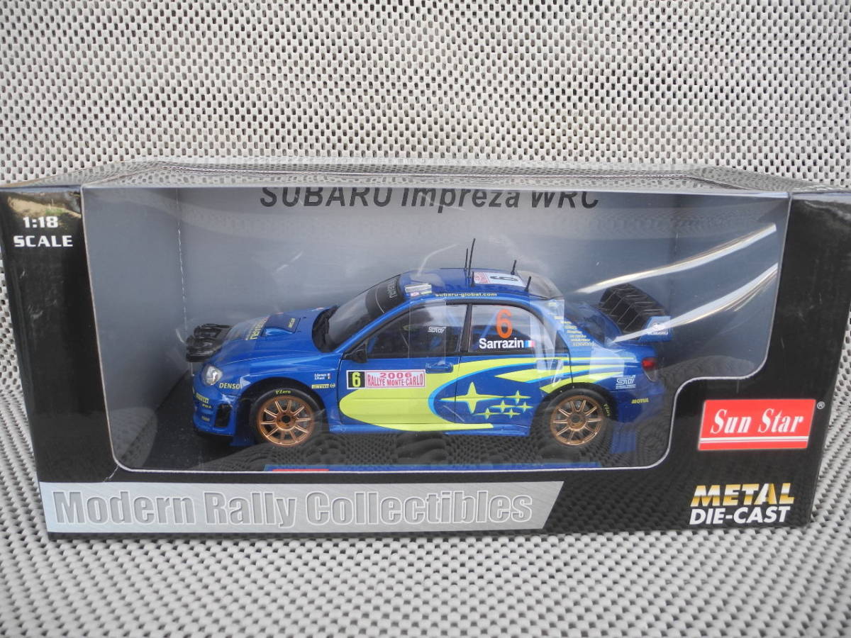 ☆廃番☆1/18◎4枚ドア開閉スバルインプレッサＷＲＣモンテカルロ2005サラセン⑥新品未展示品＃4374 ☆サンスター製