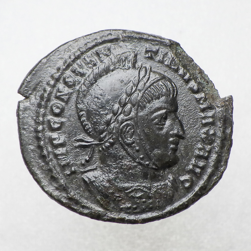 【古代ローマコイン】Constantine I（コンスタンティヌス1世）クリーニング済 ブロンズコイン 銅貨(gALbmUnkLk)_画像1