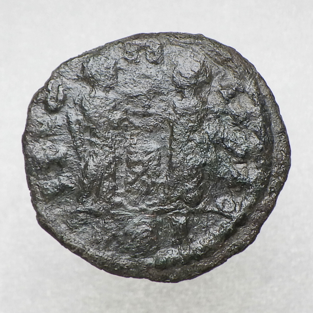 【古代ローマコイン】Barbarian coin（野蛮人のコイン）クリーニング済 ブロンズコイン 銅貨(8p98JzZyJt)_画像2