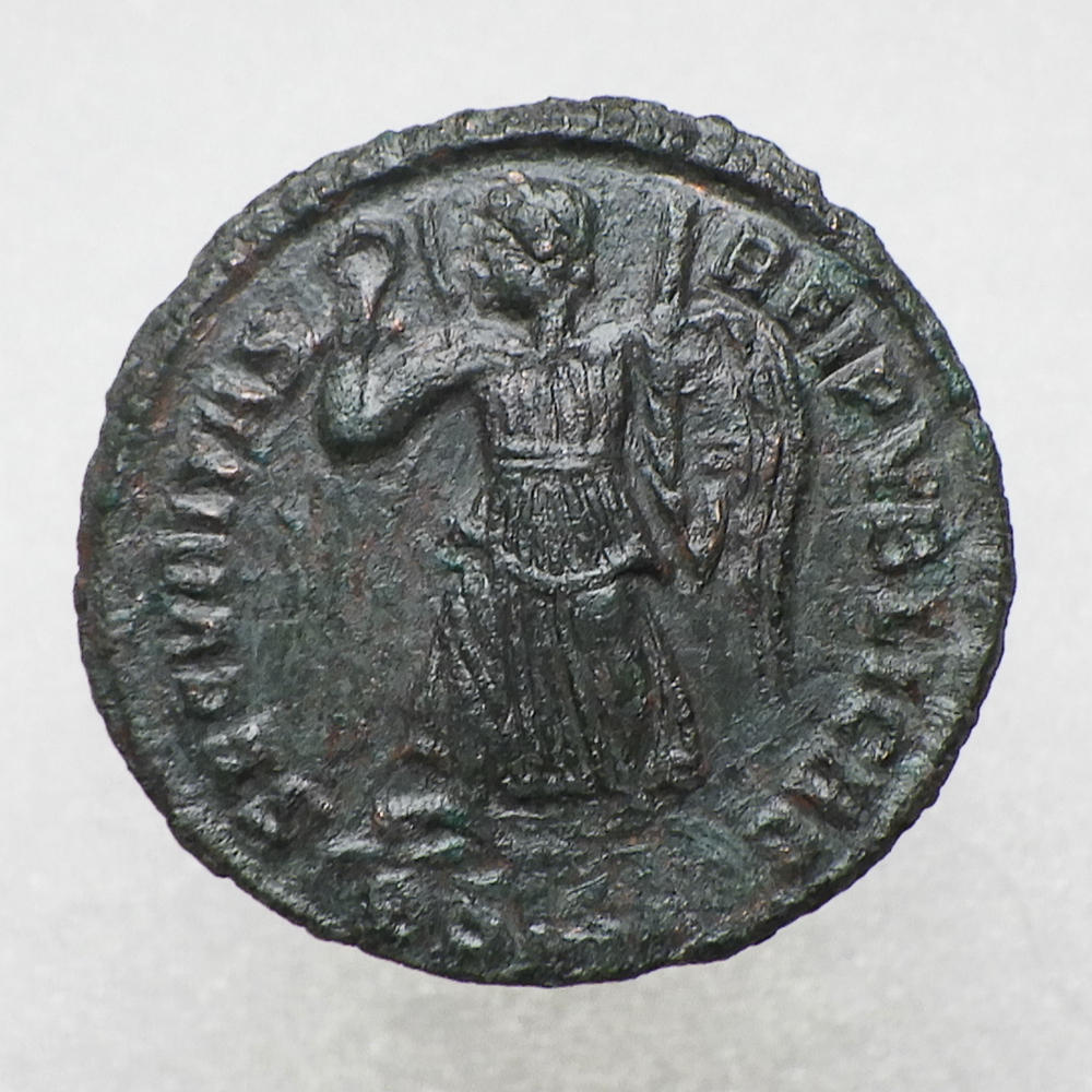 【古代ローマコイン】Valentinian I（ウァレンティニアヌス1世）クリーニング済 ブロンズコイン 銅貨(Mh8aad336s)_画像2