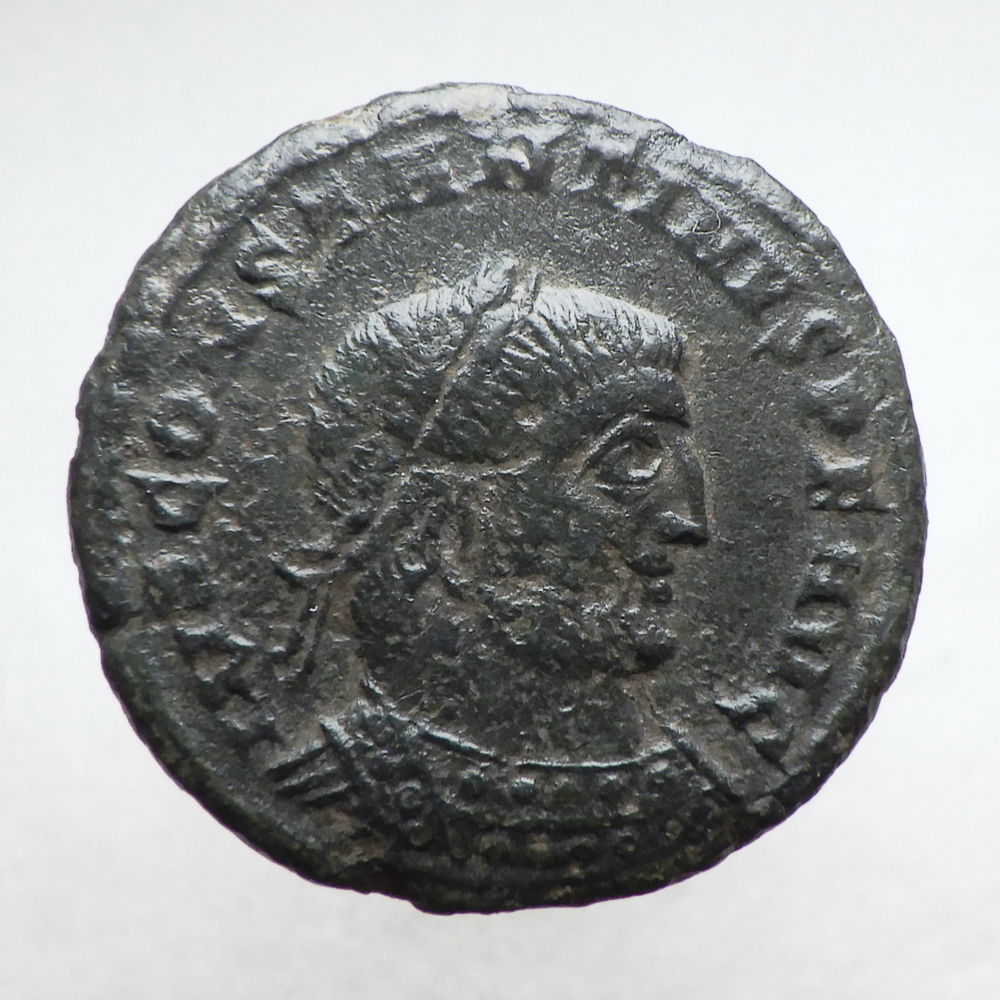 【古代ローマコイン】Constantine I（コンスタンティヌス1世）クリーニング済 ブロンズコイン 銅貨(pnc334gPkV)_画像1