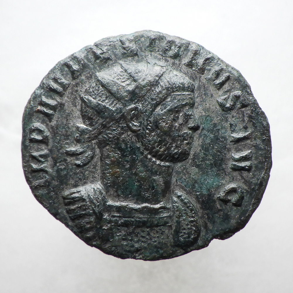 【古代ローマコイン】Aurelian（アウレリアヌス）クリーニング済 ブロンズコイン 銅貨(rFechEMXPu)_画像1