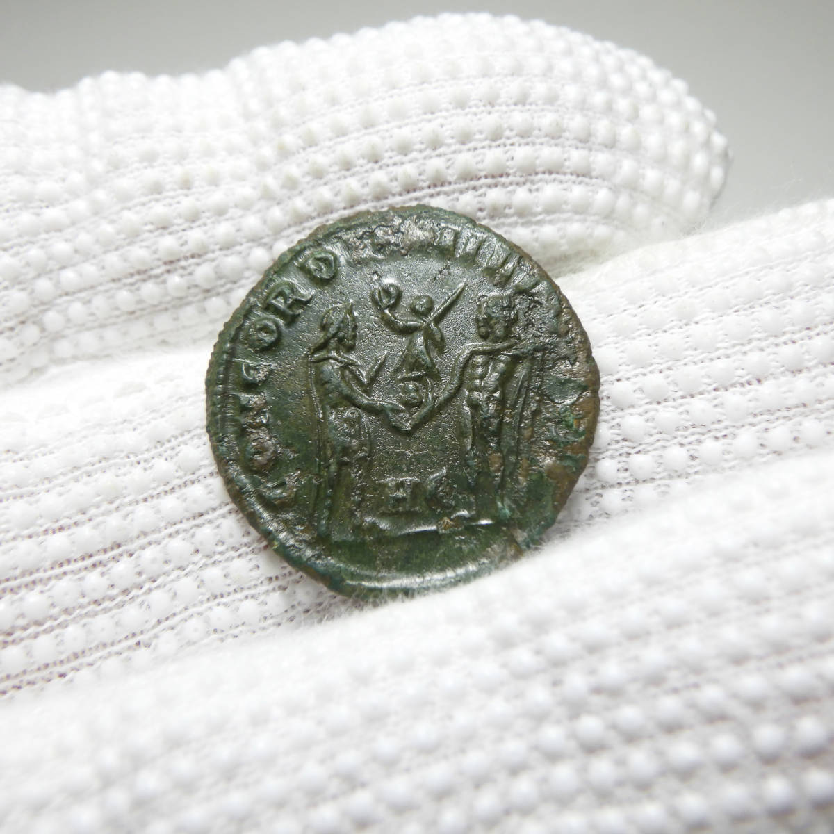 【古代ローマコイン】Galerius（ガレリウス）クリーニング済 ブロンズコイン 銅貨(QHzjgWiMwd)_画像6