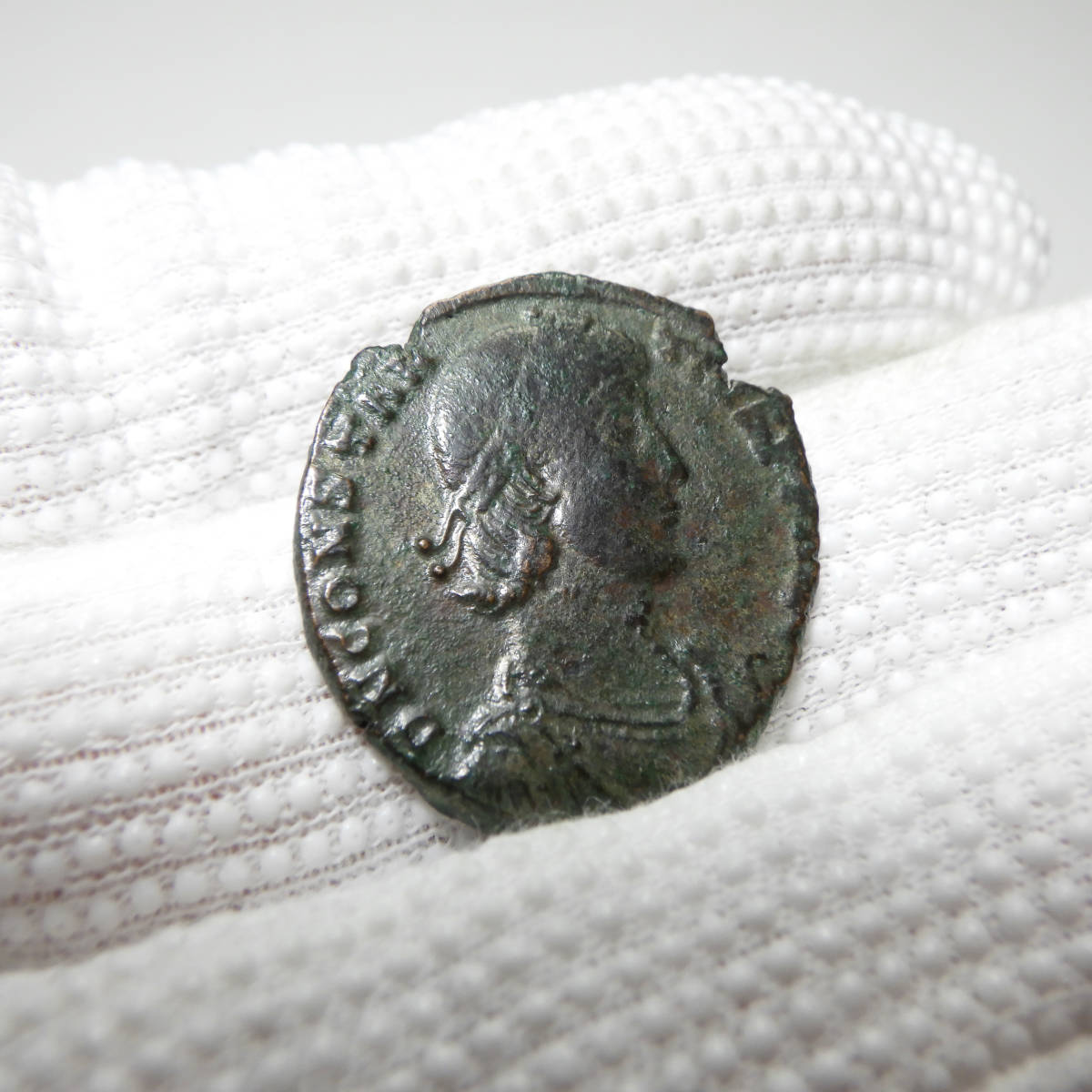 【古代ローマコイン】Constantius II（コンスタンティウス2世）クリーニング済 ブロンズコイン 銅貨(iYaSdKhcGA)_画像5