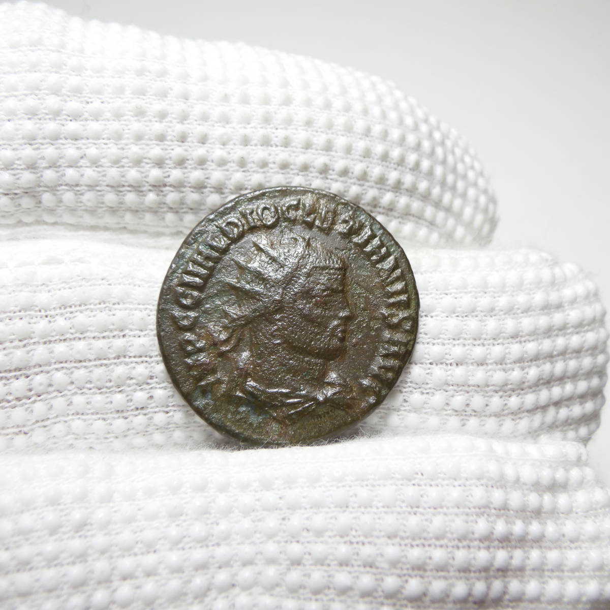 【古代ローマコイン】Diocletian（ディオクレティアヌス）クリーニング済 ブロンズコイン 銅貨(fZdDCG3JBU)_画像3