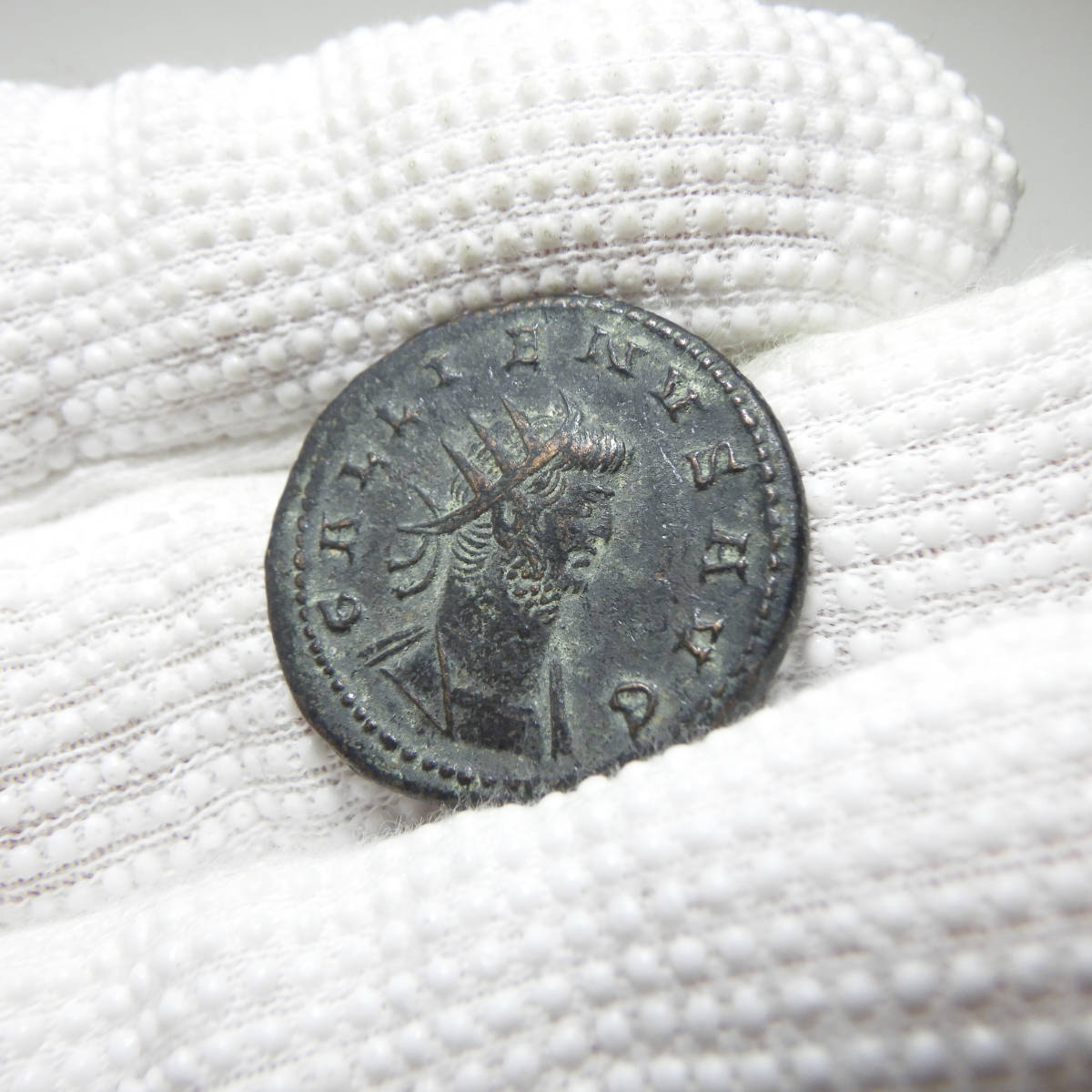 【古代ローマコイン】Gallienus（ガッリエヌス）クリーニング済 ブロンズコイン 銅貨(VH342djF6t)_画像4