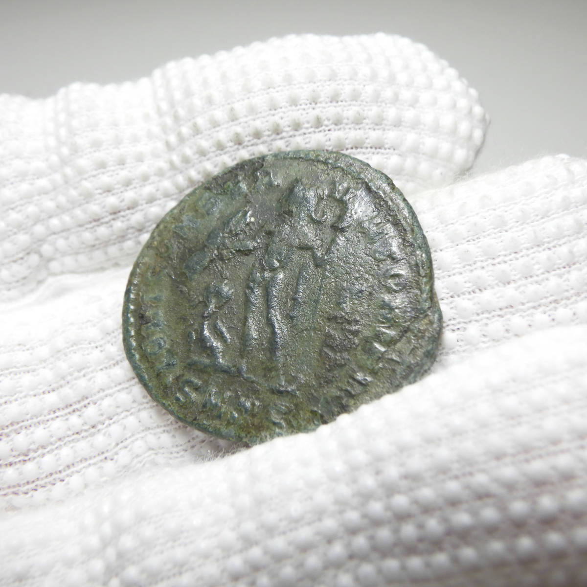 【古代ローマコイン】Maximinus II（マクシミヌス・ダイア）クリーニング済 ブロンズコイン 銅貨(LAAKDfQHER)_画像8
