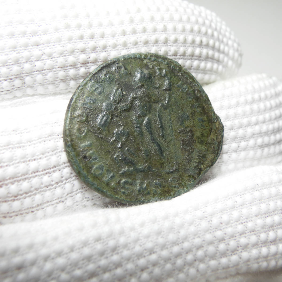 【古代ローマコイン】Maximinus II（マクシミヌス・ダイア）クリーニング済 ブロンズコイン 銅貨(LAAKDfQHER)_画像7