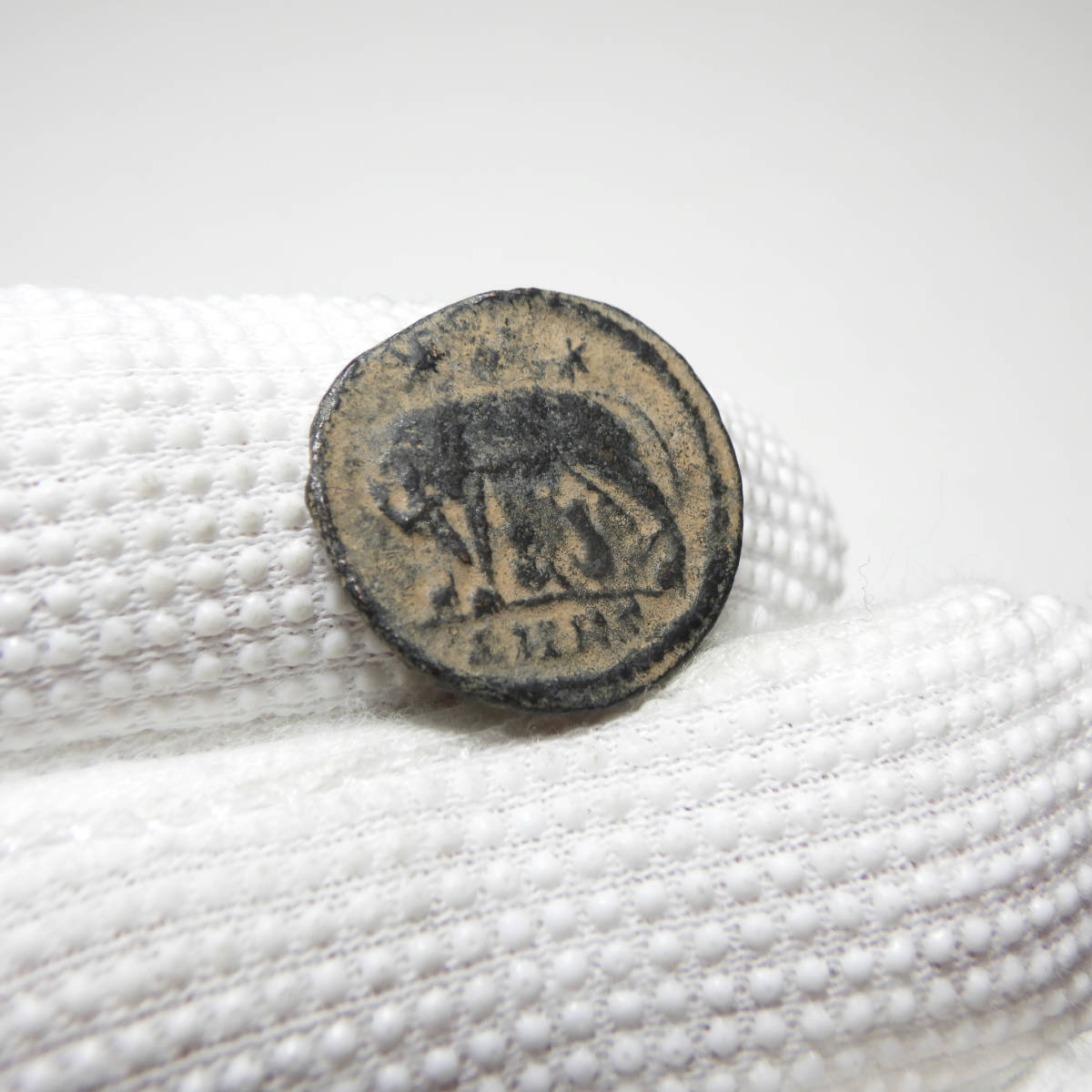 【古代ローマコイン】VRBS ROMA（ローマ市記念）クリーニング済 ブロンズコイン 銅貨(wfWBEnJXAk)_画像7