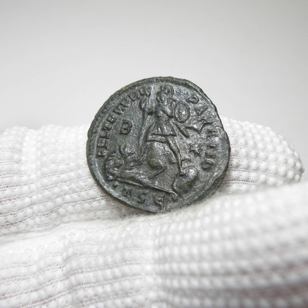 【古代ローマコイン】Constantius II（コンスタンティウス2世）クリーニング済 ブロンズコイン 銅貨(dnMtu3dY4D)_画像8