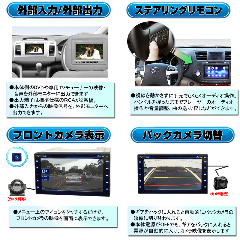 新品格安車載カーナビ  地デジテレビ内蔵 AndroidDVDプレイヤー アンドロイドカーナビ 「D50」の画像4