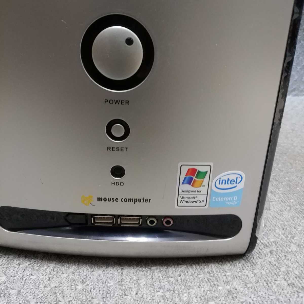 Windows XP SP3 - XP SP2 OS選択可 Mouse computer M5S661FX Celeron 341/メモリ512MB/160GB/RS232C/パラレルポート/リカバリー作成/T060c