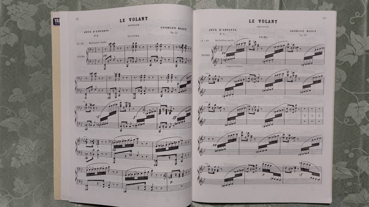 輸入洋書 ピアノ連弾楽譜 ビゼー 子供の遊び Op.22 EDITION ORIGINALE オリジナル版 フランス製楽譜 DURAND S.A. 
