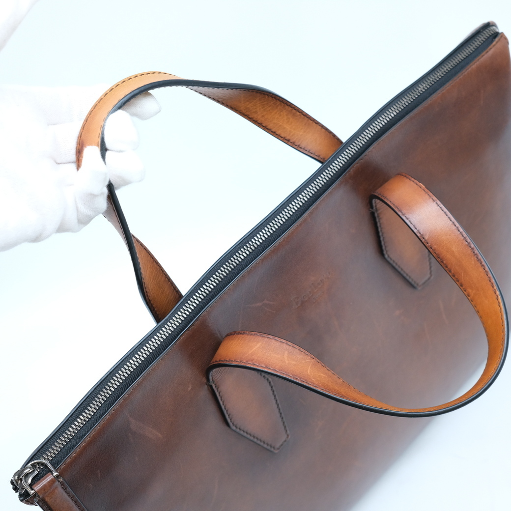 [. discount ]Berluti Berluti G1220 perth pektib business briefcase document tote bag handbag tobako tea 
