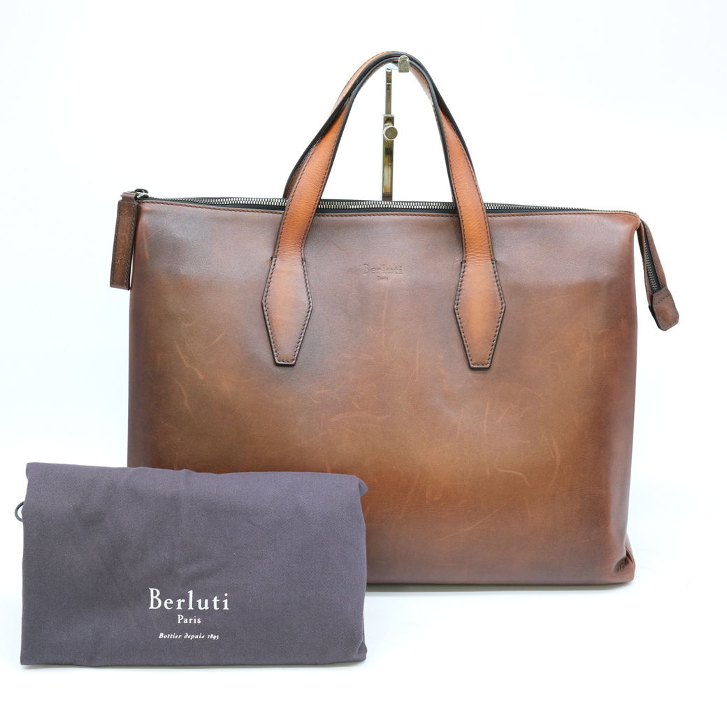 [. discount ]Berluti Berluti G1220 perth pektib business briefcase document tote bag handbag tobako tea 