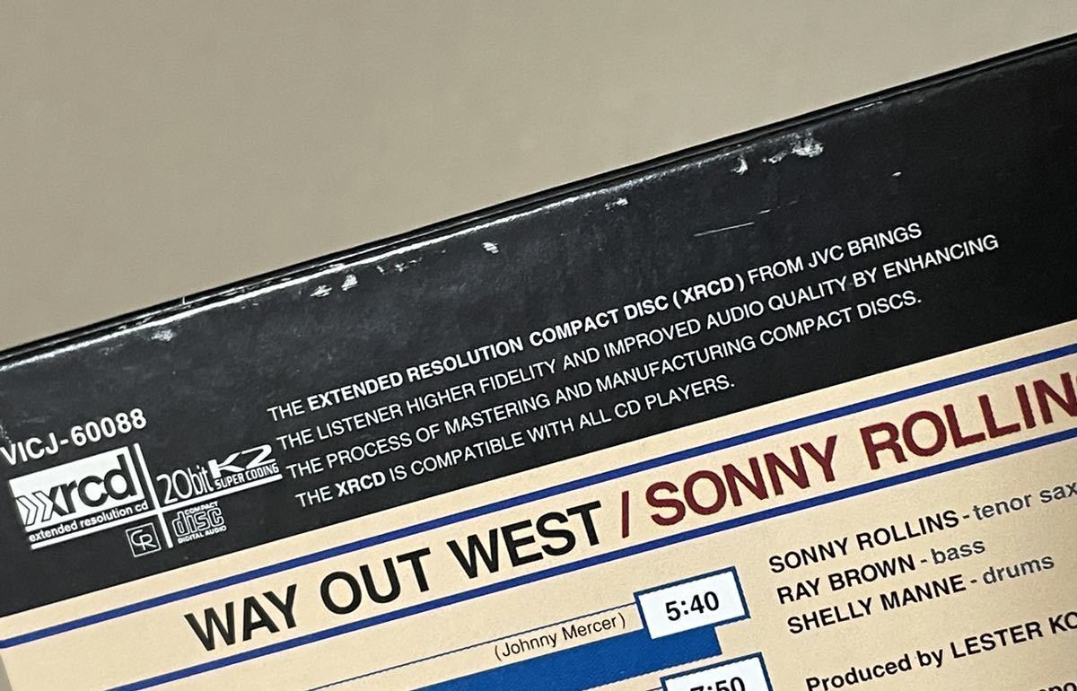 送料込 XRCD Sonny Rollins - Way Out West / VICJ60088の画像5