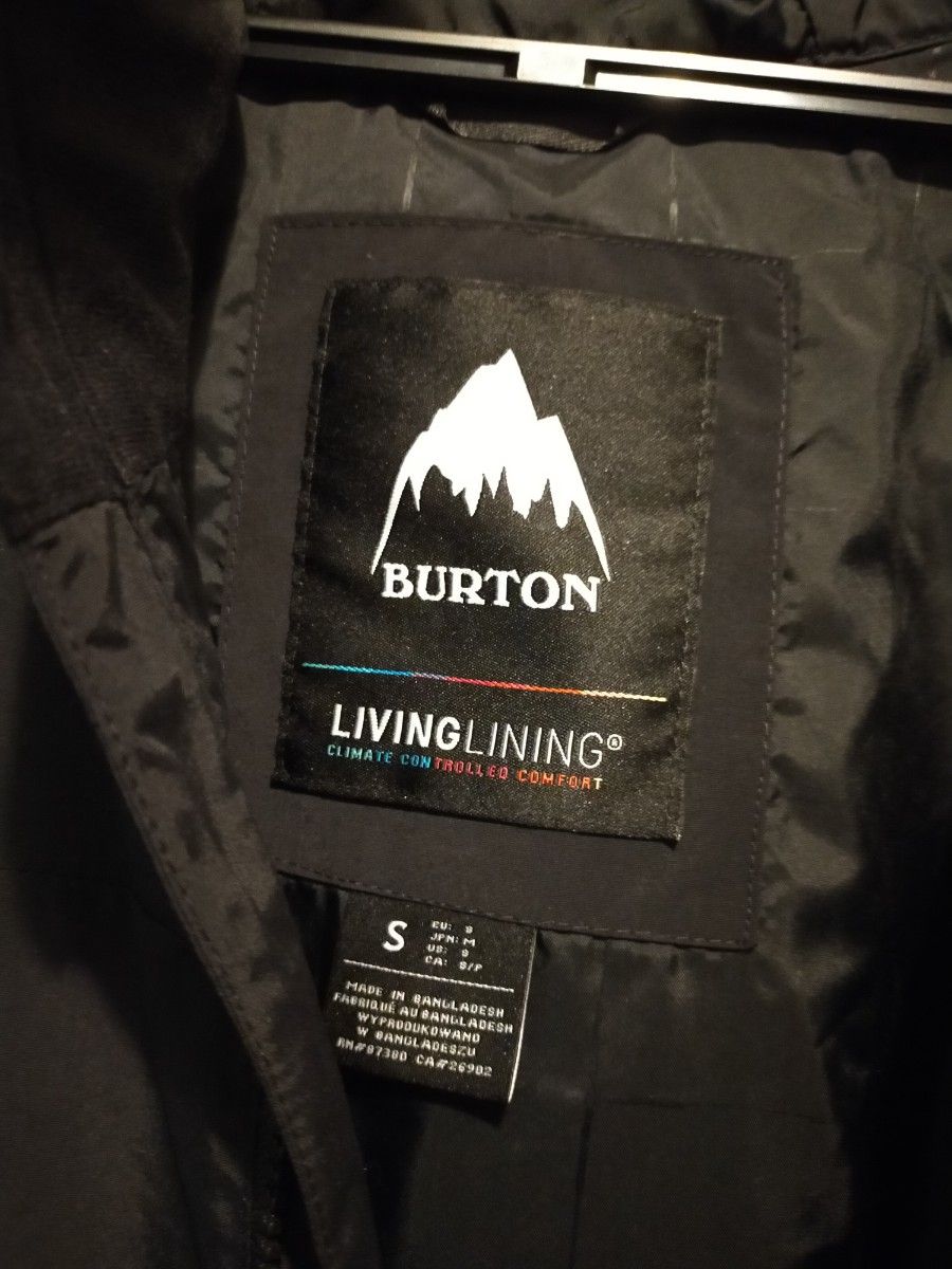 【新品未使用】 BURTON バートン スノーボードウェア JACKET S size True black