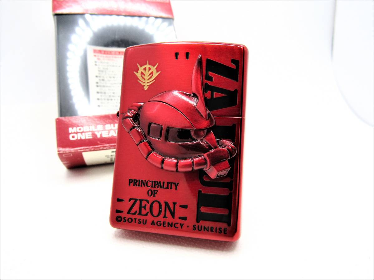 オリジナル シャア専用 ザク ガンダム トリック 未使用 ジッポ zippo