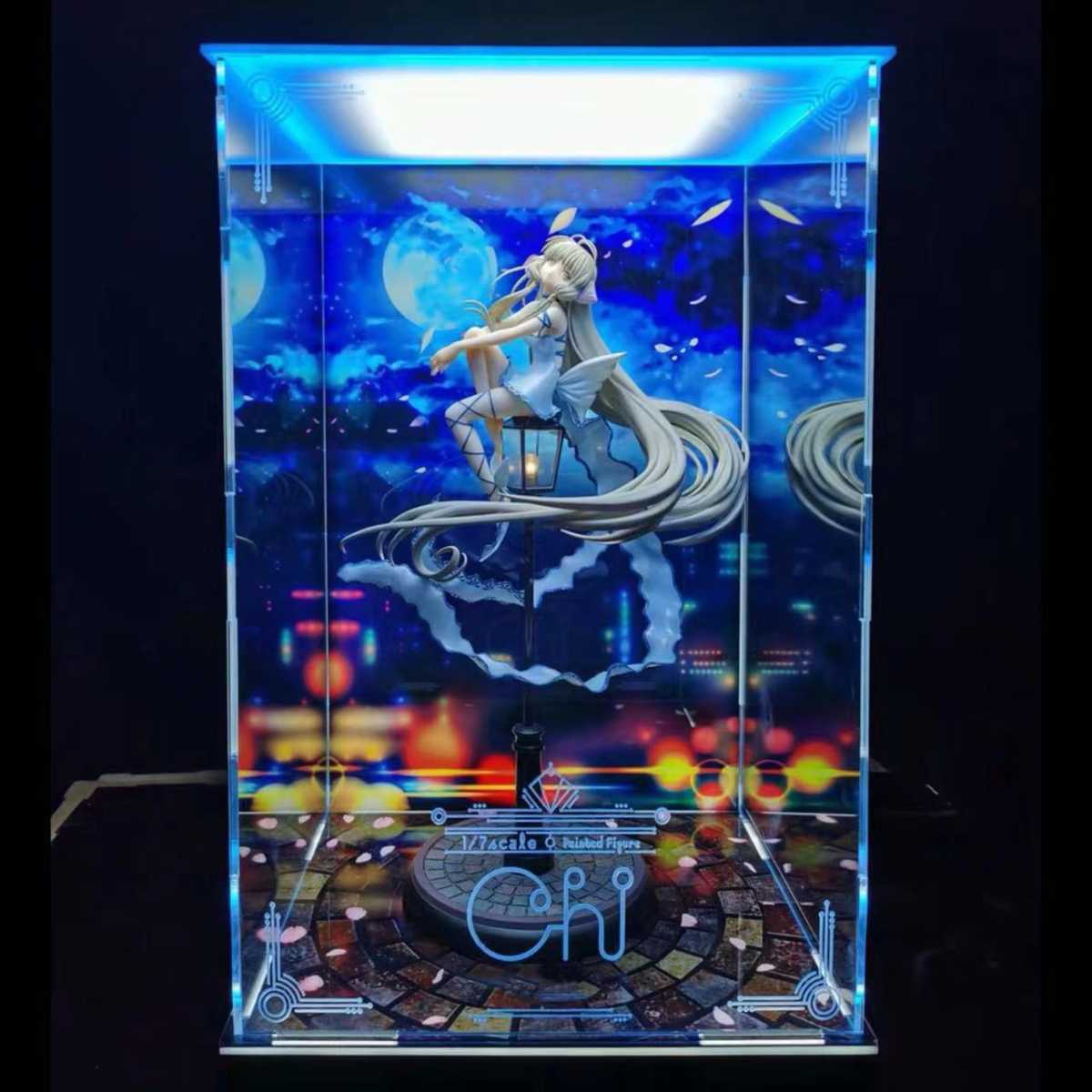 ちょびっツ ちぃ 1/7 ホビーマックスジャパン ☆専用☆ フィギュアケース 展示ケース LED 照明 アクリル ライトアップ BOX ショーケース_画像1