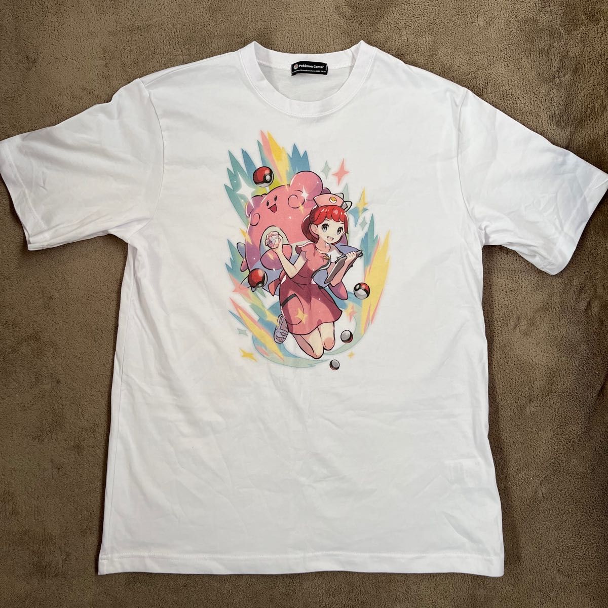 ポケモンセンターのお姉さん&ハピナス Tシャツコレクション ポケモンセンター限定 Tシャツコレクション ジョーイさん