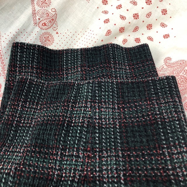 レトロ古着 80s~90s オールド チェックコーデュロイスラックスパンツ