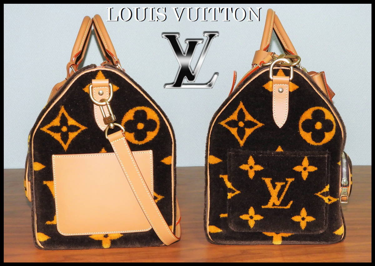 Louis Vuitton キーポル・バンドリエール 50 ルイヴィトン ジャイアントモノグラム 激レア タフタージュ ボア バッグ トラベル ボストン LVの画像3