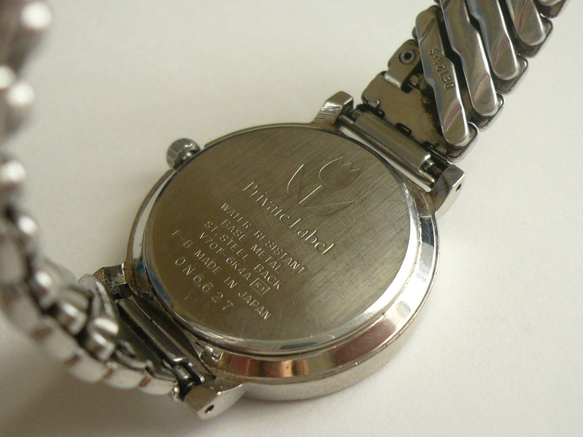 Pravate Label プライベートレーベル V701-6K4A レディース腕時計★電池切れ 動作未確認　D2151_画像5