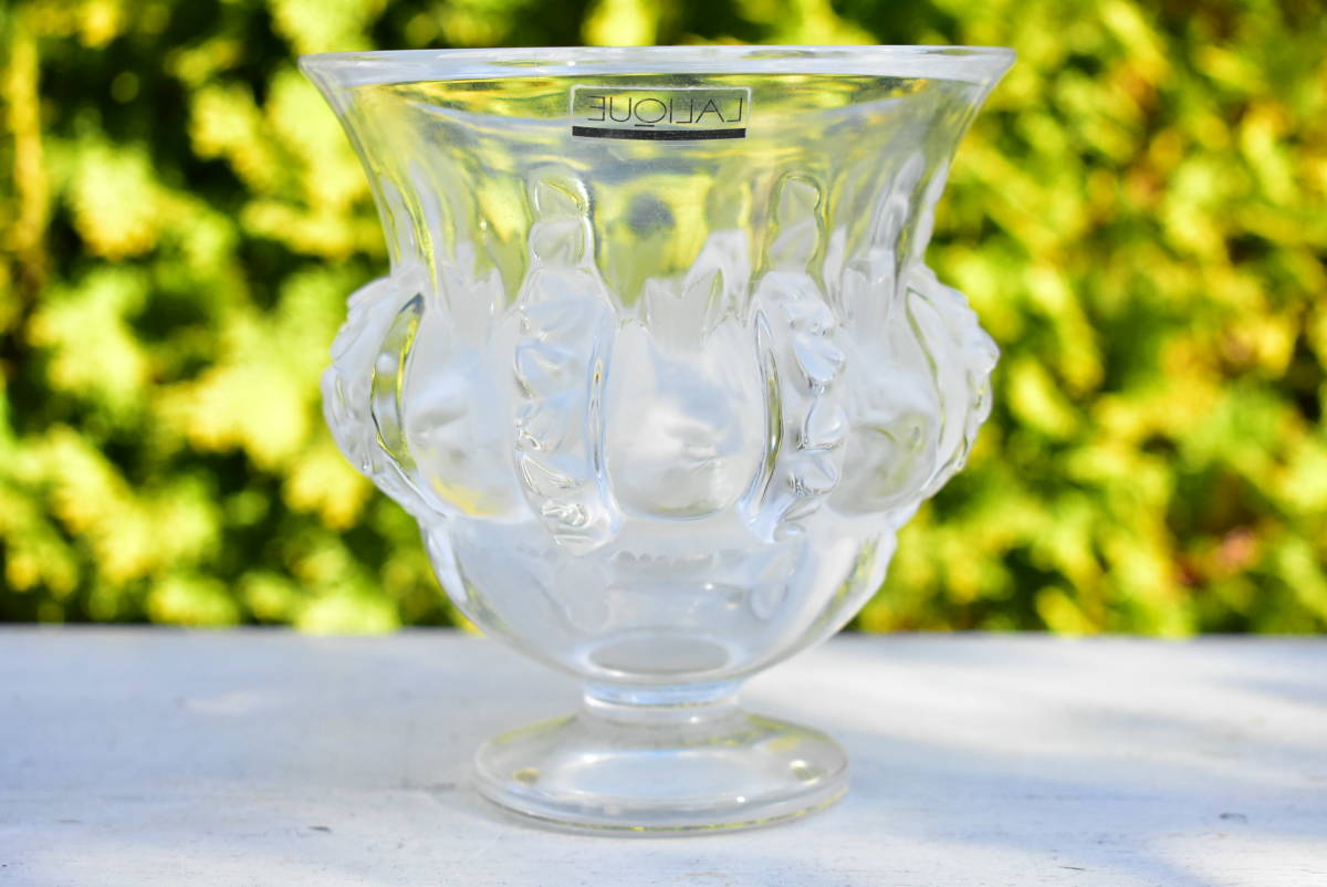 LALIQUE ラリック ダンピエール 花瓶 フラワーベース フランス製 箱