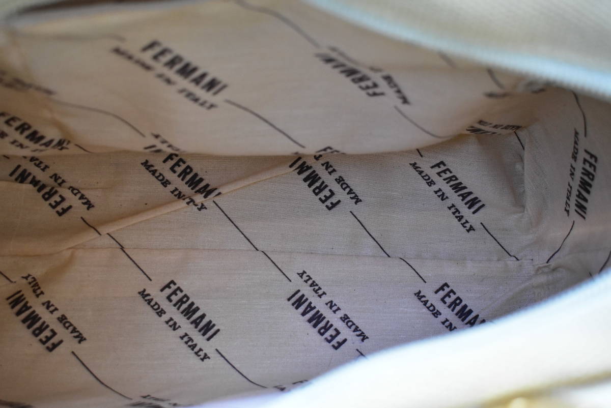イタリア製 FERMANI フェルマーニ 籐編み ラタン バンブーハンドル かごバッグ ハンドバッグ 画像10枚掲載中_画像6