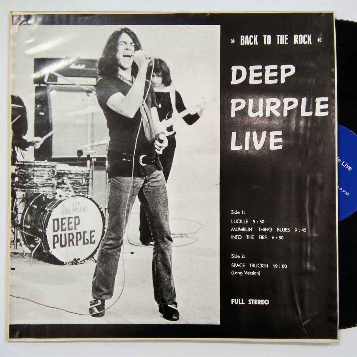 希少 金シール LP DEEP PURPLEディープパープル /LIVE BACK TO THE