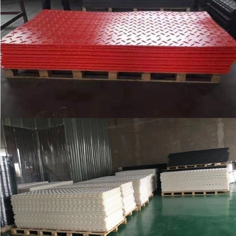 4×8 10枚セット 両面凸 プラスチックマット 耐荷重60t プラシキ グランドマット ユンボ 重機 泥道 油圧ショベル 敷き鉄板4_画像5
