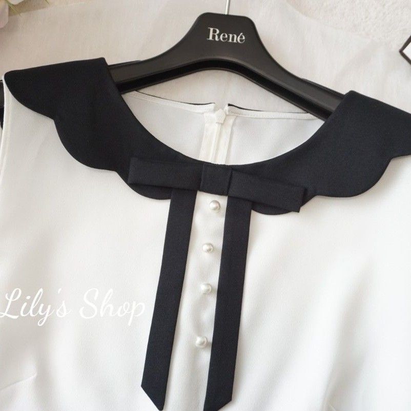 試着のみ♡ルネ♡スカラップブラウス baxvel.com