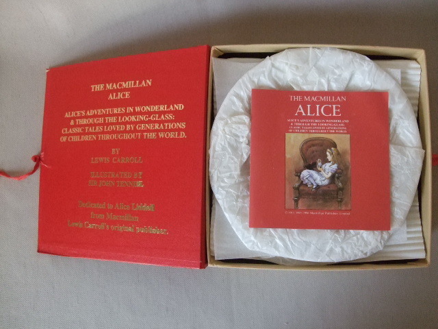  mystery. country. Alice / small plate 5 pieces set / MAEBATA JAPAN MACMILLANmak Milan / box . scratch / unused goods / private person storage goods 