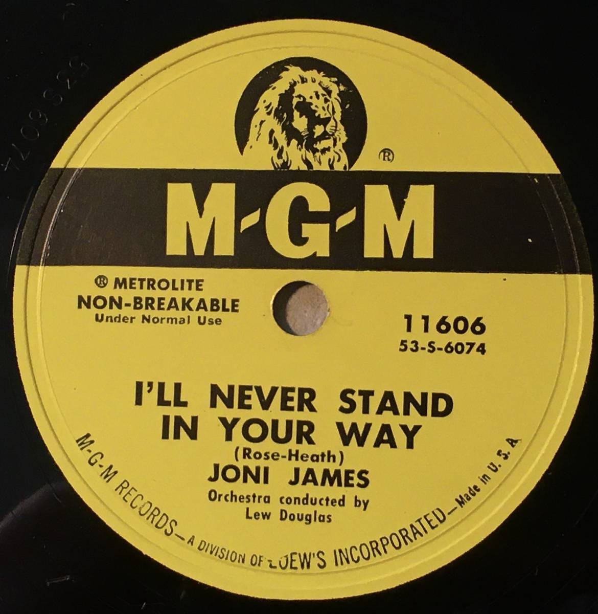 JONI JAMES MGM I’ll Never Stand In Your Way/ What Can’t I_画像1