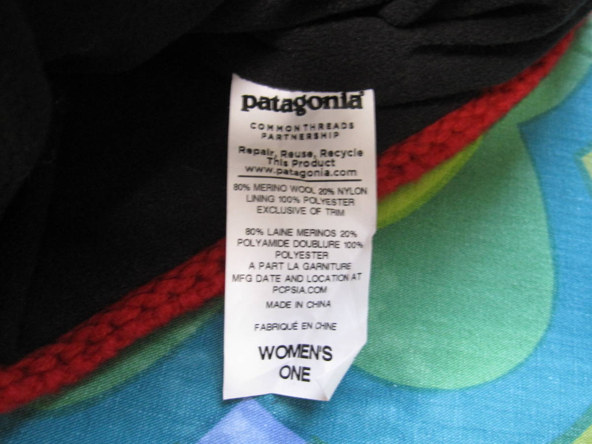 patagonia パタゴニア ウール素材 キャップ 帽子 裏地付 レディースONEサイズ 使用少ないキレイ アウトドア キャンプ_画像3