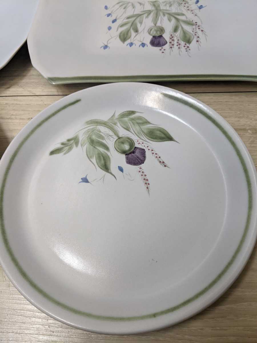 scotland stoneware スコットランド　食器　角皿　中皿　4枚セット_画像2