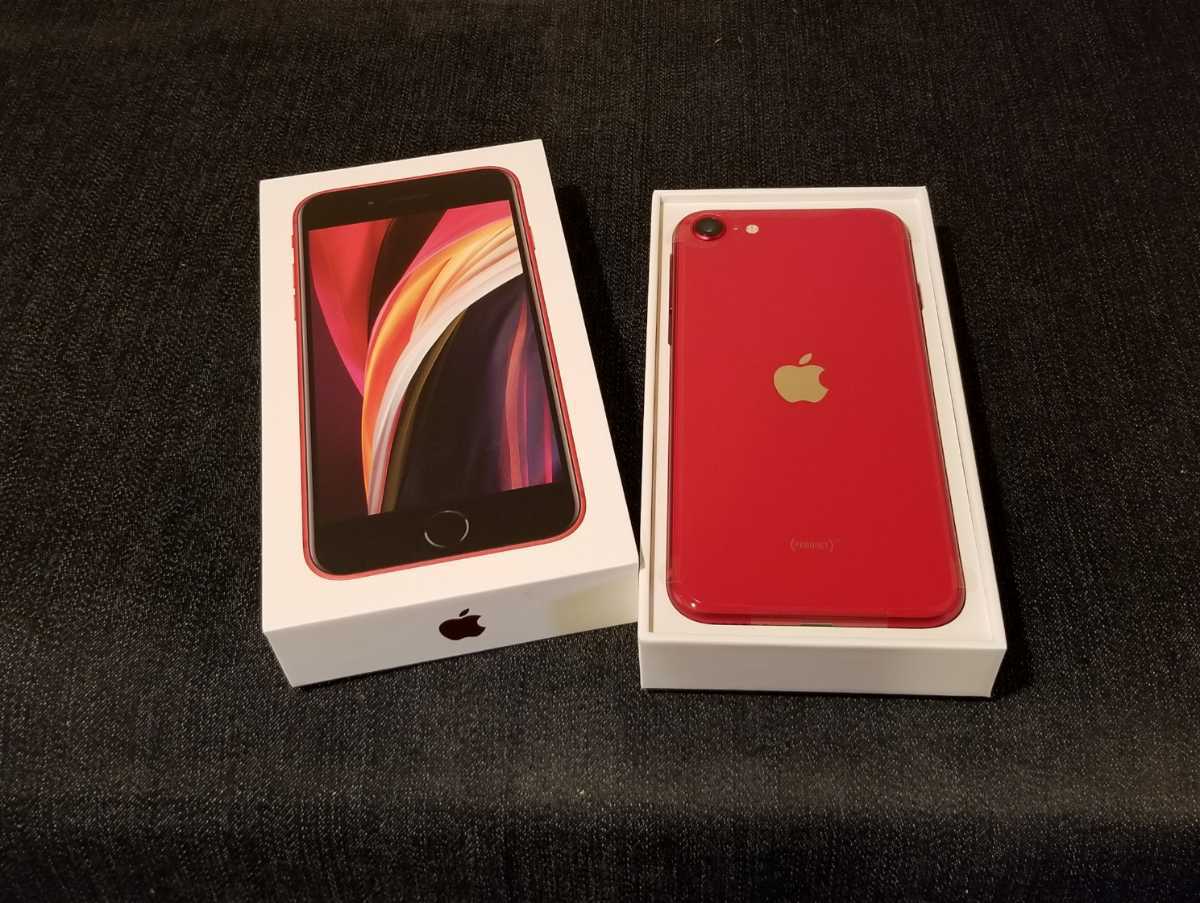 シルバー/レッド iPhone SE 128gb (第2世代) MHGV3J/A 赤 レッド