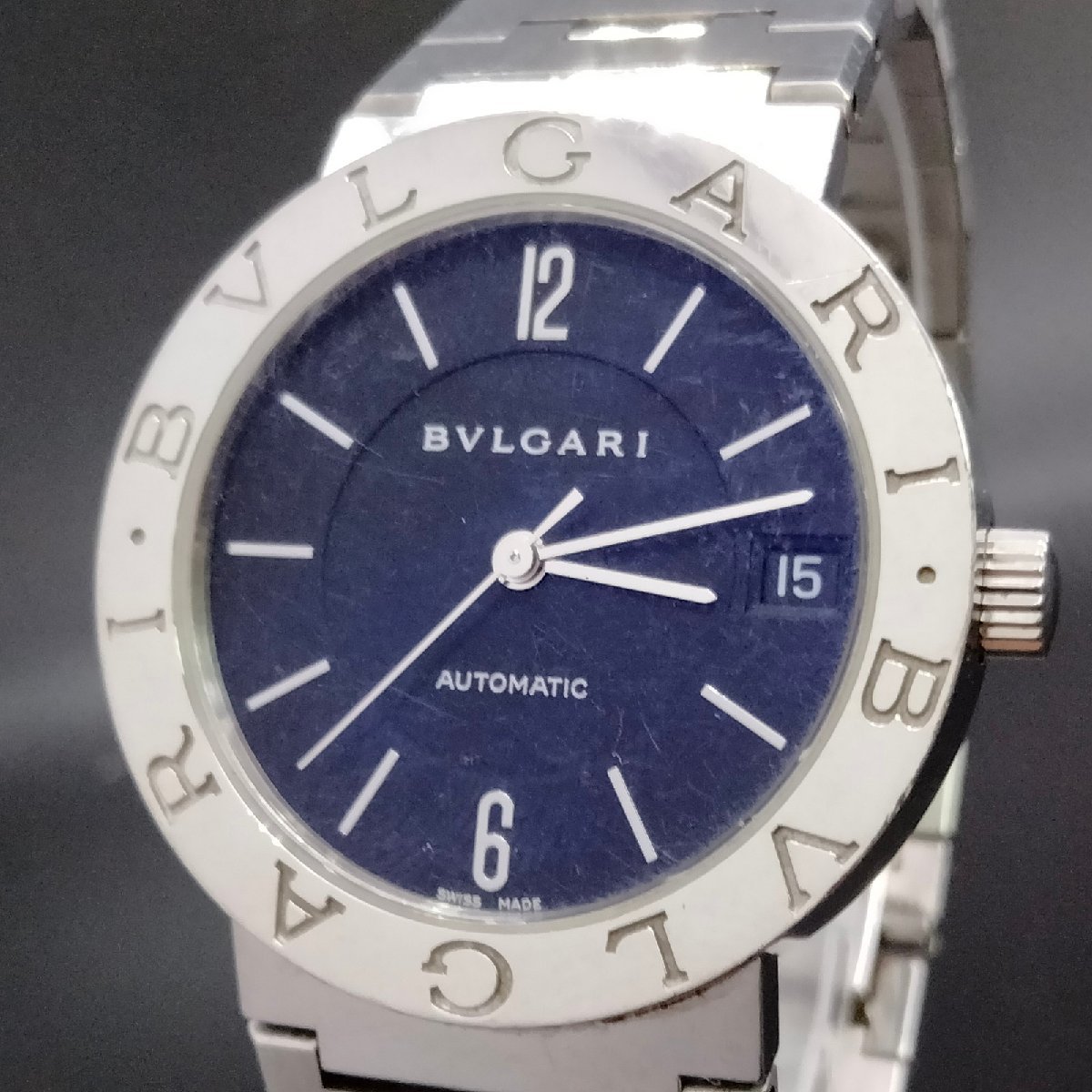 システム】 ブルガリ Bvlgari 腕時計 動作品 BB33SS AuTo メンズ