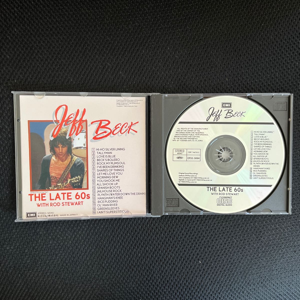 Jeff beck THE LATE 60s CD (guitar  legend  CD)