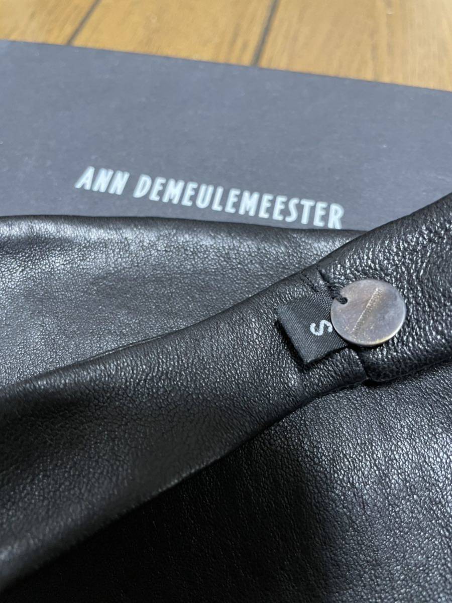 10SS masterpiece ANN DEMEULEMEESTER leather hair band new goods unused 