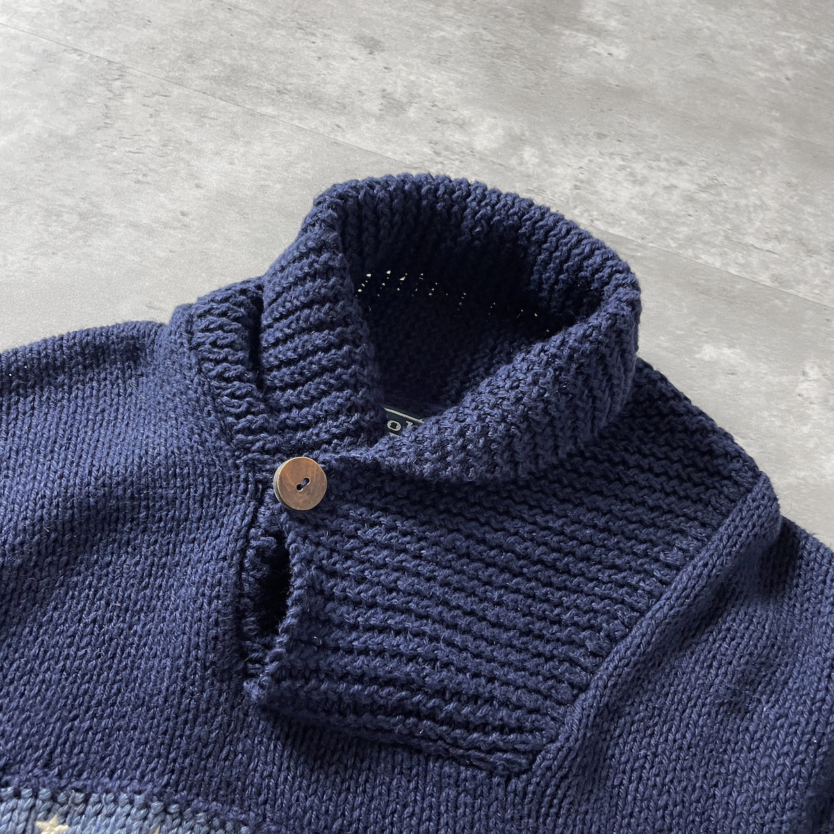RALPH LAUREN 星条旗 セーター 紺 ネイビー 柄 ニット 襟 RALPH LAUREN 星条旗 セーター 紺 ネイビー 柄 ニット 襟