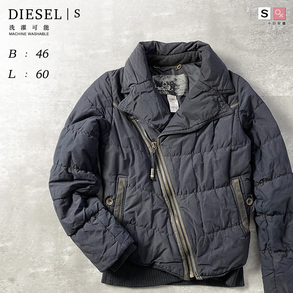 ブルゾン ジャケット DIESEL BLACKGOLD 新品 L タグ付き - アウター