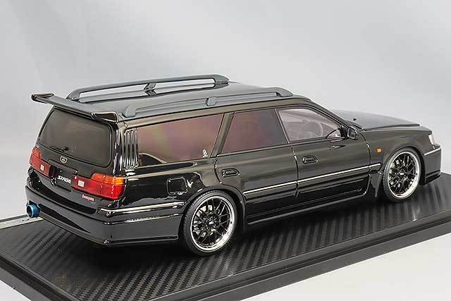 イグニッションモデル 1/18 日産 ステージア 260RS (WGNC34) ブラック/BBS RG-Rタイプ18インチ ホイール IG2890_画像3