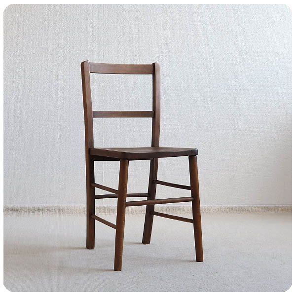 イギリス アンティーク チャイルドチェア 椅子 一枚板 古木 インテリア 無垢材 家具 V-049