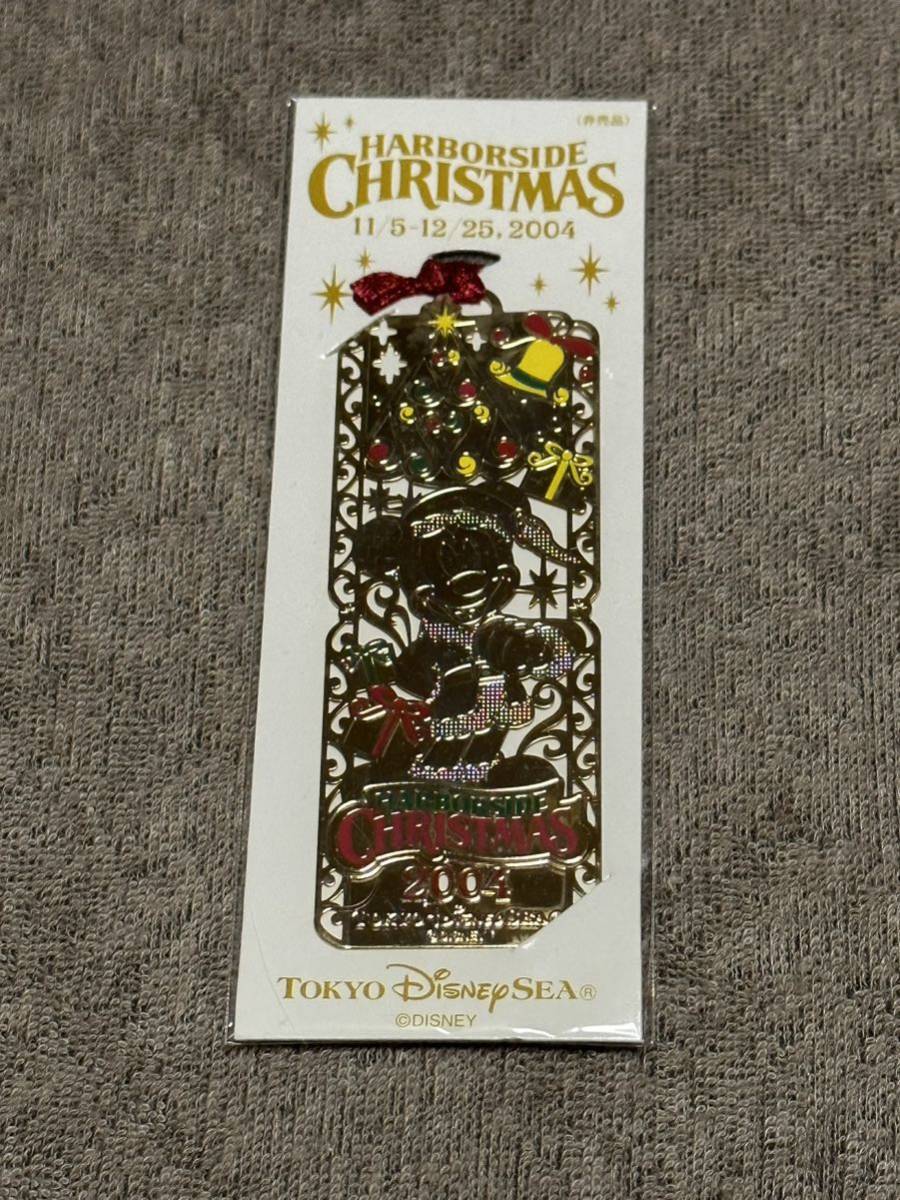 未使用　非売品　２００４年ディズニーシー　クリスマスBOOKMARK_画像1