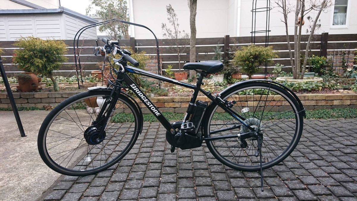 ブリヂストン 電動アシスト自転車 TB1e 27インチ 電動 クロスバイク 黒