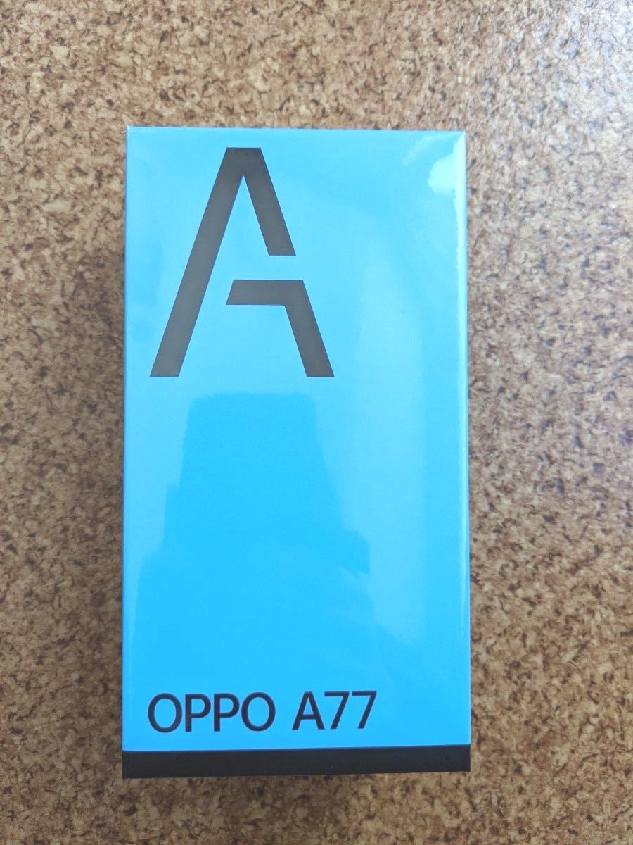 新品未開封 OPPO A77 ブルー SIMフリー残債無し。 スマホ スマホ www