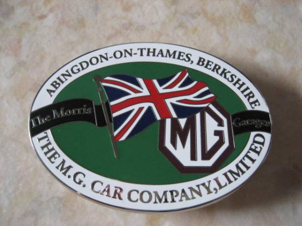MG英国製グリルバッジ・新品・金具付き★モーリスミニ・オースチンヒーレースプライト・カニ目・イギリス車・英国車・ミニクーパー・UK_七宝焼きで製作された素晴らしいバッジです